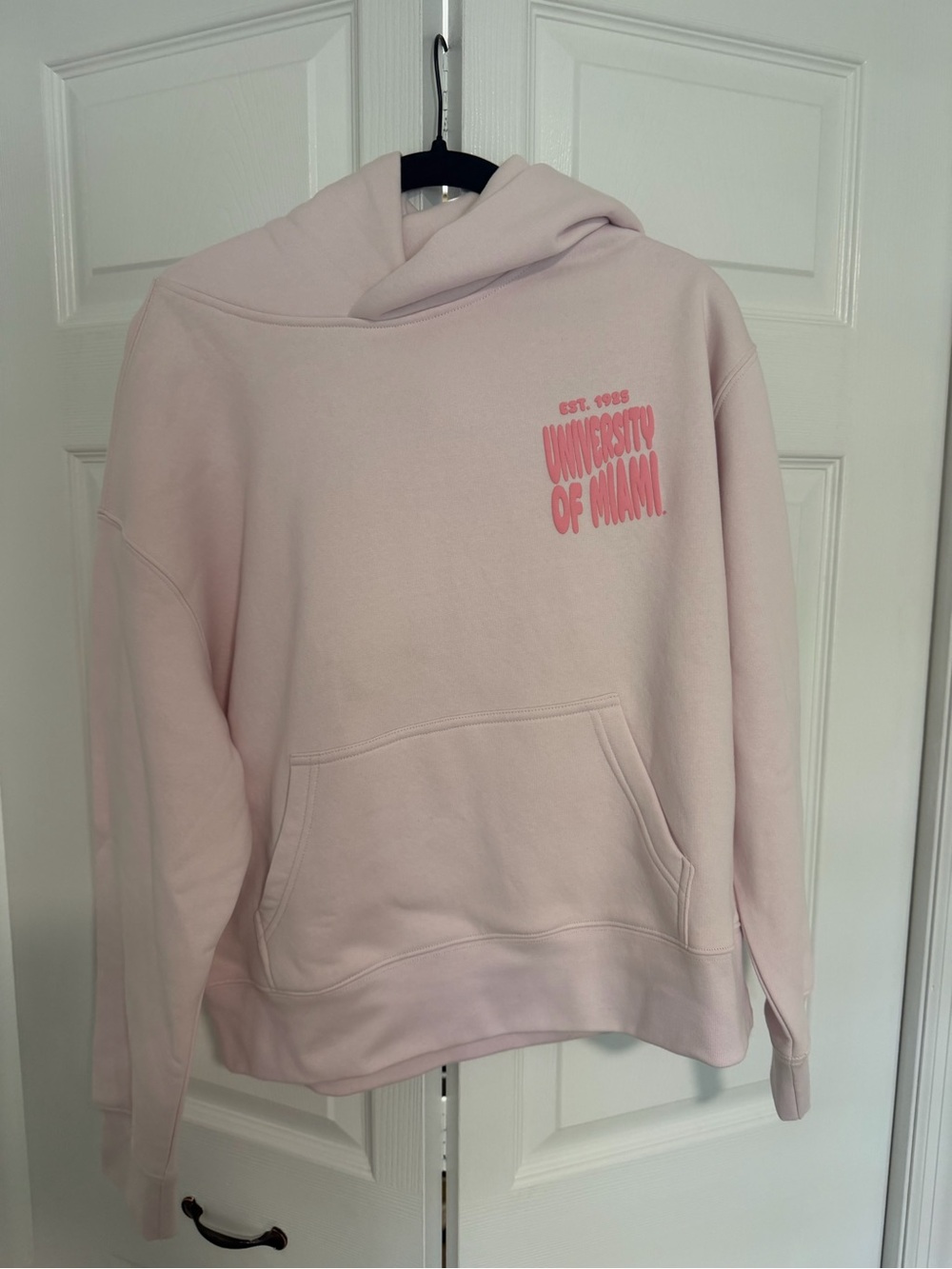 University of Miami Women's Pink Hoodie Sweatshirt